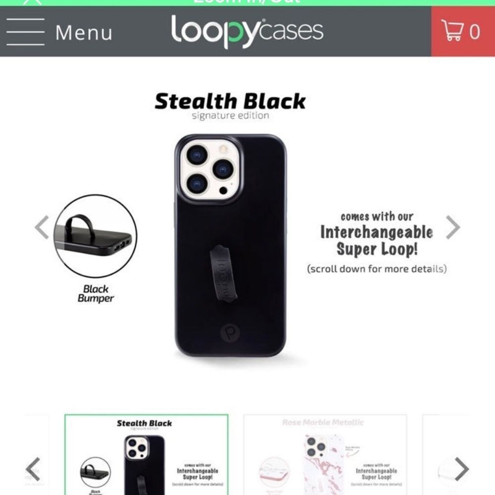 Black loopy case iPhone 13 Pro